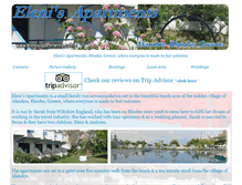 Tablet Screenshot of elenisapartments.com